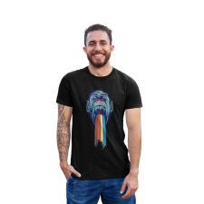 D&B Férfi/Unisex Póló ST00035 Monkey Fekete-Méret 5XL férfi póló
