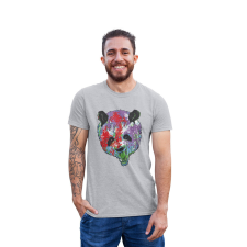 D&B Férfi/Unisex Póló ST00036 Panda Szürke-Méret 4XL férfi póló