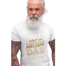  D&B Férfi/Unisex Póló ST00041 Dad Fehér-Méret 2XL