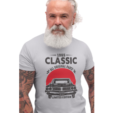  D&B Férfi/Unisex Póló ST00045 Classic Car Szürke-Méret M