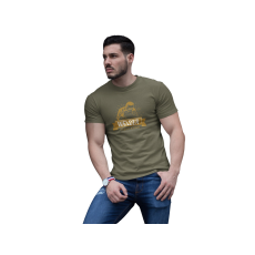  D&B Férfi/Unisex Póló ST00058 Welder Katonai zöld -Méret 3XL