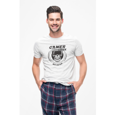 D&B Férfi/Unisex Póló ST00060 Win Or Die Fehér-Méret XL