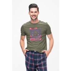  D&B Férfi/Unisex Póló ST00061 Next Level Katonai zöld -Méret XL