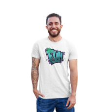  D&B Férfi/Unisex Póló ST00068 Fun Fehér-Méret M