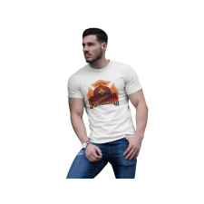 D&B Férfi/Unisex Póló ST00069 Fire Fighter Fehér-Méret 4XL férfi póló