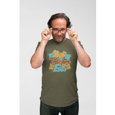 D&B Férfi/Unisex Póló ST00072 Teacher Katonai zöld -Méret M férfi póló