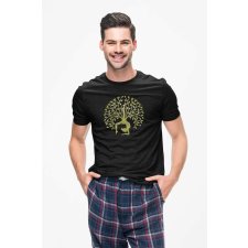 D&B Férfi/Unisex Póló ST00076-1 Yoga Fekete-Méret L férfi póló