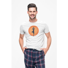 D&B Férfi/Unisex Póló ST00077 Yoga Fehér-Méret 4XL férfi póló