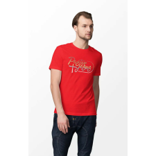 D&B Férfi/Unisex Póló ST00081 Jesus Piros-Méret L férfi póló