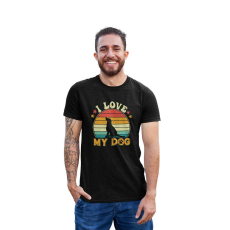  D&B Férfi/Unisex Póló ST00084 My Dog Fekete-Méret L