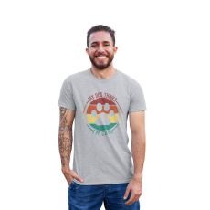  D&B Férfi/Unisex Póló ST00085 My Dog Szürke-Méret 4XL