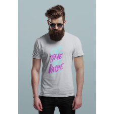 D&B Férfi/Unisex Póló ST00089 Our Time Szürke-Méret S férfi póló
