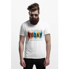 D&B Férfi/Unisex Póló ST00091 Today Fehér-Méret 3XL férfi póló