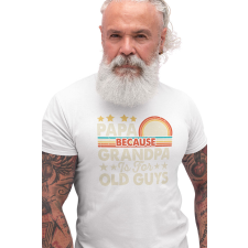 D&B Férfi/Unisex Póló ST00102 Papa Fehér-Méret 5XL férfi póló