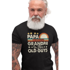  D&B Férfi/Unisex Póló ST00102 Papa Fekete-Méret S