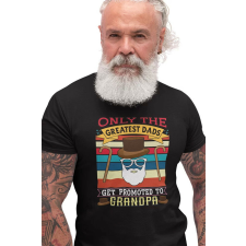 D&B Férfi/Unisex Póló ST00103 Grandpa Fekete-Méret XL férfi póló