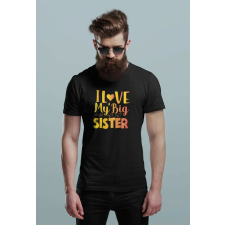 D&B Férfi/Unisex Póló ST00105 Sister Fekete-Méret L férfi póló