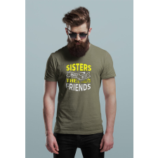 D&B Férfi/Unisex Póló ST00107 Sisters Katonai zöld -Méret S férfi póló