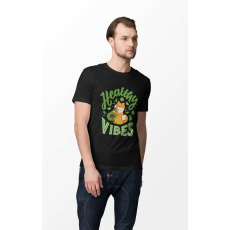  D&B Férfi/Unisex Póló ST00109 Vibes Fekete-Méret 3XL