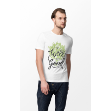 D&B Férfi/Unisex Póló ST00111 Eat Well Fehér-Méret XL férfi póló