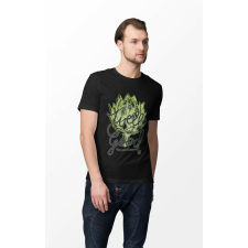  D&amp;B Férfi/Unisex Póló ST00111 Eat Well Fekete-Méret XL férfi póló