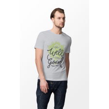 D&B Férfi/Unisex Póló ST00111 Eat Well Szürke-Méret L férfi póló