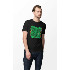  D&amp;B Férfi/Unisex Póló ST00112 Veggies Fekete-Méret 3XL férfi póló