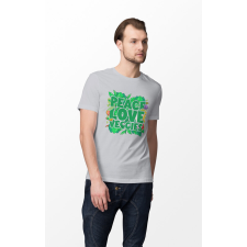 D&B Férfi/Unisex Póló ST00112 Veggies Szürke-Méret S férfi póló