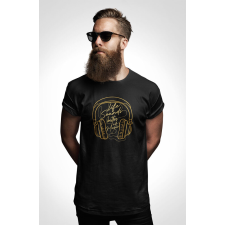 D&B Férfi/Unisex Póló ST00117 Life Sound Fekete-Méret L férfi póló