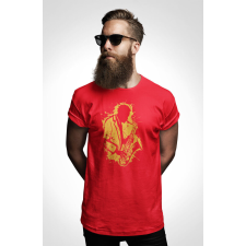 D&B Férfi/Unisex Póló ST00148 Jazz Piros-Méret L férfi póló