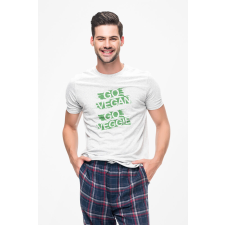 D&B Férfi/Unisex Póló ST00154 Go Vegan Fehér-Méret 5XL férfi póló