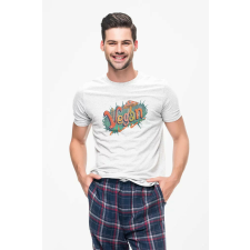 D&B Férfi/Unisex Póló ST00156 Vegan Fehér-Méret S férfi póló