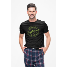  D&B Férfi/Unisex Póló ST00157 Vegetarian Fekete-Méret 2XL