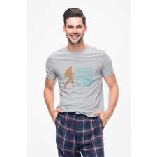 D&amp;B Férfi/Unisex Póló ST00160 Mountain Szürke-Méret 5XL férfi póló