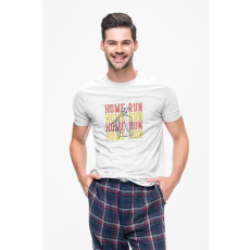  D&B Férfi/Unisex Póló ST00162 Home Run Fehér-Méret M