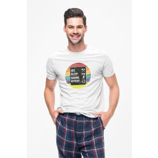  D&B Férfi/Unisex Póló ST00164 Boxing Fehér-Méret 4XL