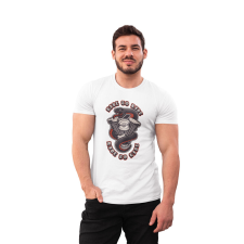 D&B Férfi/Unisex Póló ST00167 Ride Fehér-Méret S férfi póló