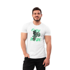  D&amp;B Férfi/Unisex Póló ST00168 Ride Fehér-Méret 4XL férfi póló