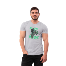 D&B Férfi/Unisex Póló ST00168 Ride Szürke-Méret 3XL férfi póló