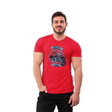 D&B Férfi/Unisex Póló ST00169 Ride Piros-Méret M férfi póló