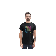 D&amp;B Férfi/Unisex Póló ST00189 Yoga Fekete-Méret M férfi póló