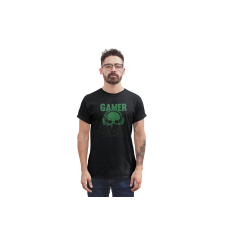D&B Férfi/Unisex Póló ST00202 Gamer Fekete-Méret M férfi póló