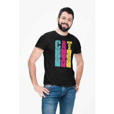  D&amp;B Férfi/Unisex Póló ST00206 Cat Fekete-Méret 3XL férfi póló