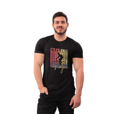  D&amp;B Férfi/Unisex Póló ST00210 Cycling Fekete-Méret S férfi póló