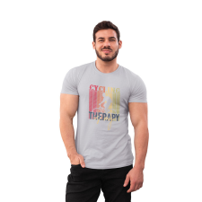 D&B Férfi/Unisex Póló ST00210 Cycling Szürke-Méret 4XL férfi póló