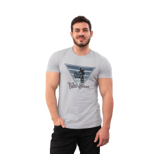 D&B Férfi/Unisex Póló ST00214 Bike Stunt Szürke-Méret 5XL férfi póló