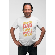 D&B Férfi/Unisex Póló ST00221 Best Dad Fehér-Méret L ajándéktárgy