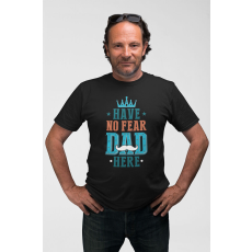  D&B Férfi/Unisex Póló ST00223 Dad Here Fekete-Méret M