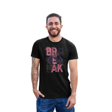  D&amp;B Férfi/Unisex Póló ST00228 Break Fekete-Méret S férfi póló