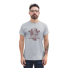  D&B Férfi/Unisex Póló ST00232 Army Szürke-Méret 4XL